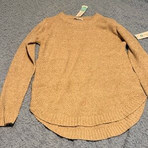 Pink Clover Beige Crew Neck Sweater